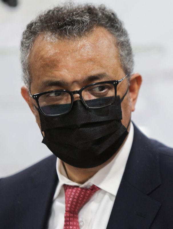 &copy; Reuters. Diretor-geral da Organização Mundial da Saúde, Tedros Adhanom Ghebreyesus, durante visita à Cidade do Cabo, na África do Sul
11/02/2022 REUTERS/Shelley Christians