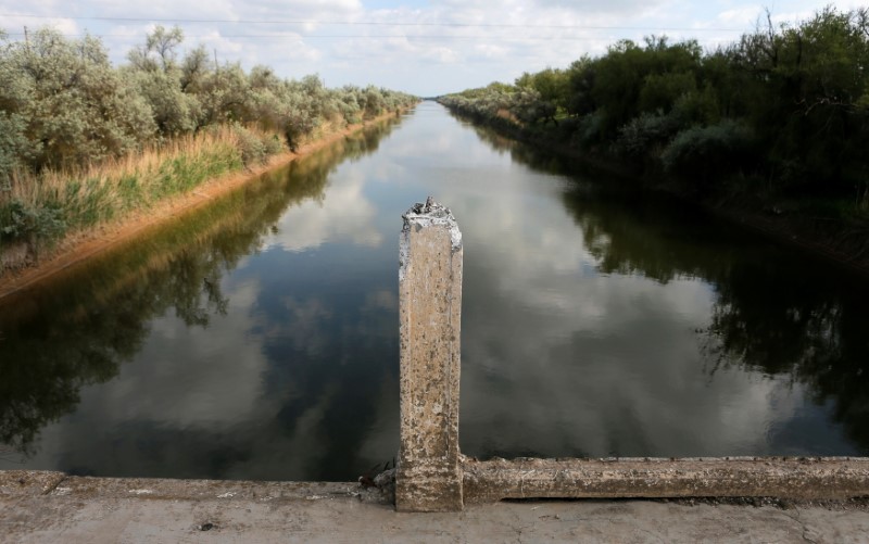&copy; Reuters. FILE PHOTO: A view of a section of the North-Crimean Canal outside the town of Krasnoperekopsk, in northern Crimea May 10, 2014.  REUTERS/Maxim Shemetov/File Photo