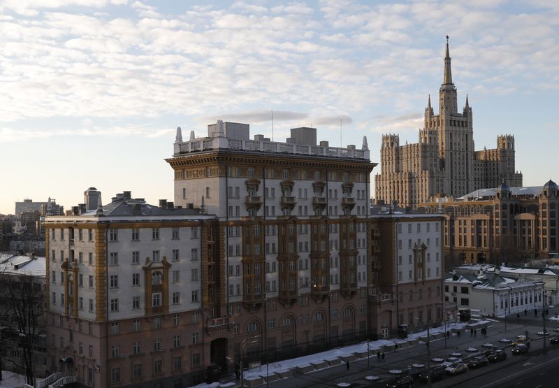 &copy; Reuters. Vista da embaixada dos Estados Unidos em Moscou
27/03/2018 REUTERS/Tatyana Makeyeva