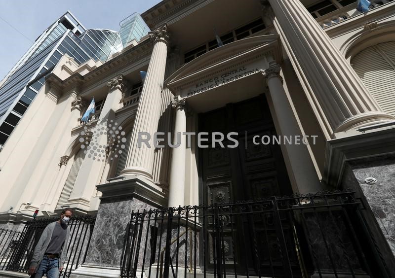 &copy; Reuters. Sede do banco central da Argentina em Buenos Aires
24/09/2020. REUTERS/Agustin Marcarian