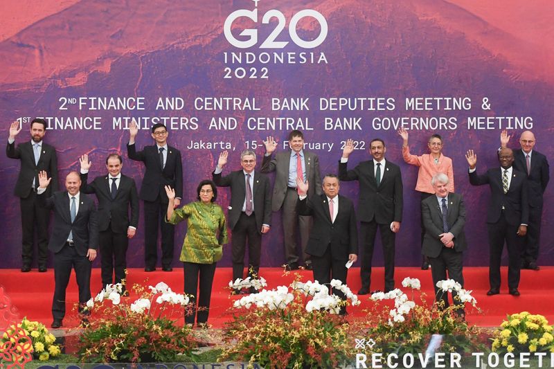 &copy; Reuters. Encontro de ministros das Finanças e autoridades de bancos centrais do G20, em Jacarta
17/02/2022
Hafidz Mubarak A/Pool via REUTERS