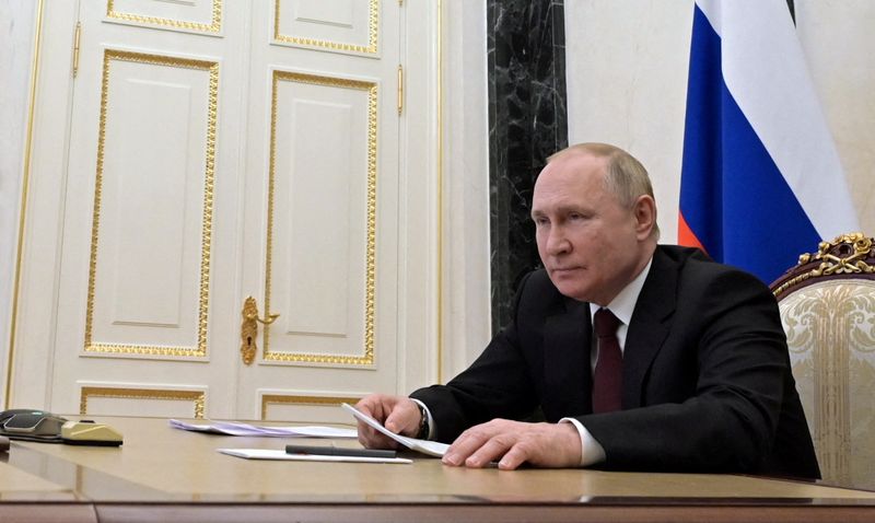 &copy; Reuters. El presidente ruso, Vladimir Putin, en Moscú, Rusia, el 21 de febrero de 2022. Sputnik/Alexey Nikolsky/Kremlin vía REUTERS 