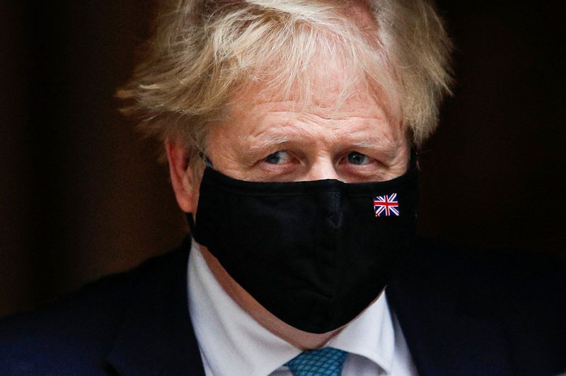 &copy; Reuters. Il primo ministro britannico Boris Johnson a Londra. REUTERS/Peter Nicholls