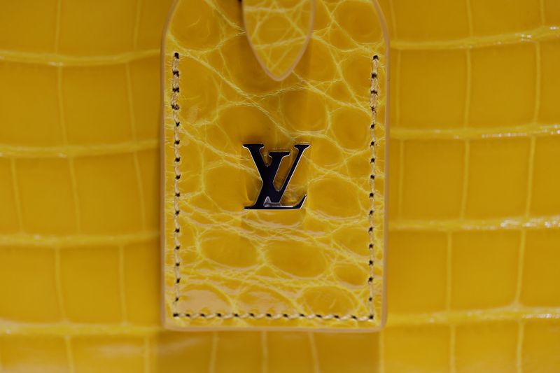 &copy; Reuters. FILE PHOTO - A handbag manufactured at the Atelier Louis Vuitton is pictured during the inauguration in Vendome, France, February 22, 2022. REUTERS/Benoit Tessier