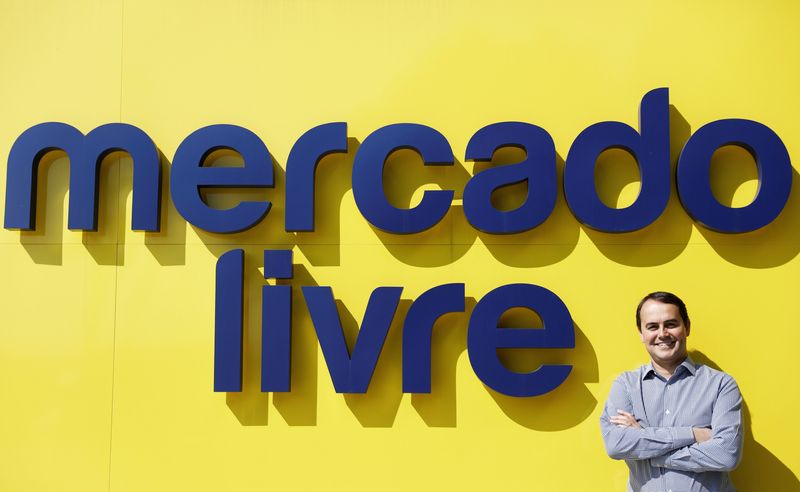 &copy; Reuters. FILE PHOTO: Stelleo Tolda, Chief Operating Officer (COO) of MercadoLibre (Online marketplace company) poses at the entrance of the company's headquarters in Sao Paulo, Brazil, July 10, 2017. REUTERS/Nacho Doce