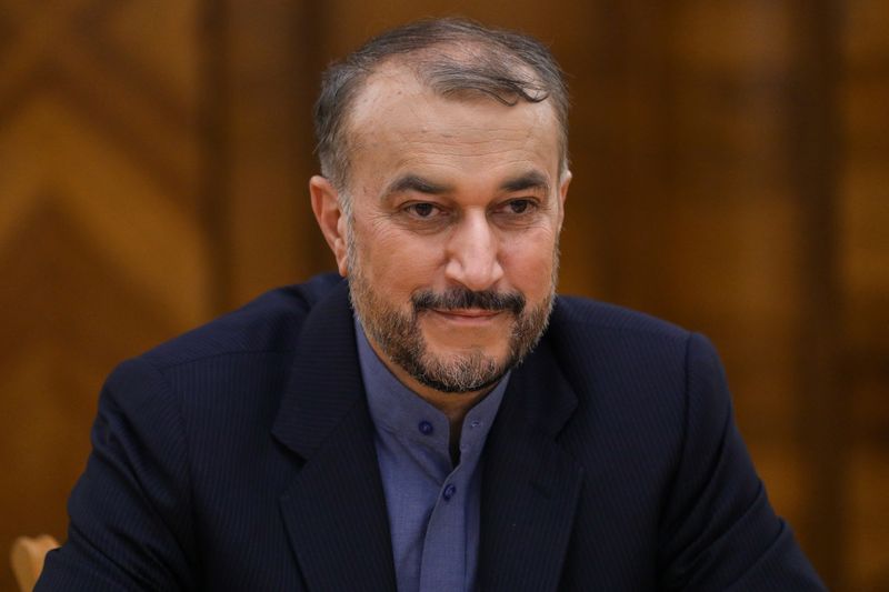 &copy; Reuters. Ministro das Relações Exteriores do Irã, Hossein Amirabdollahian, durante reunião em Moscou
20/01/2022 Ministério das Relações Exteriores da Rússia/Divulgação via REUTERS