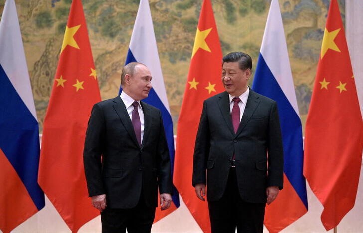 &copy; Reuters.     米政府は２３日、中国とロシアが連携して「極めて反自由主義的」な世界秩序を新たに作ろうとしていると批判し、ウクライナに対するロシアの行動もその一環だとの認識を示した。資