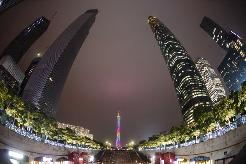 © Reuters. Arranha-céus em Guangzhou, China
06/11/2014
REUTERS/Alex Lee