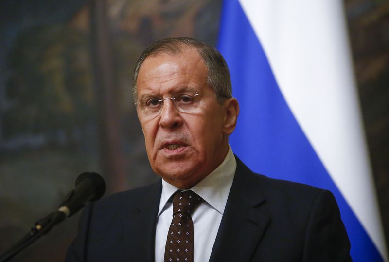 &copy; Reuters. Russian Foreign Minister Sergei Lavrov speaks during a news conference after a meeting with his Indonesian counterpart Retno Marsudi in Moscow, Russia March 13, 2018. REUTERS/Sergei Karpukhin