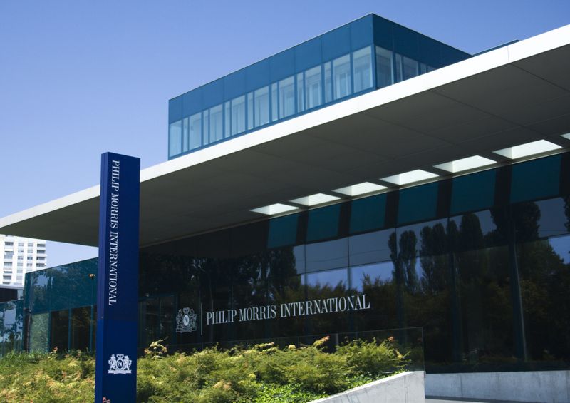 &copy; Reuters. FILE PHOTO -Philip Morris International Operation Center is pictured in Lausanne August 19, 2009. Philip Morris International (PMI) is the leading international tobacco company, with products sold in approximately 160 countries. REUTERS/Denis Balibouse (S