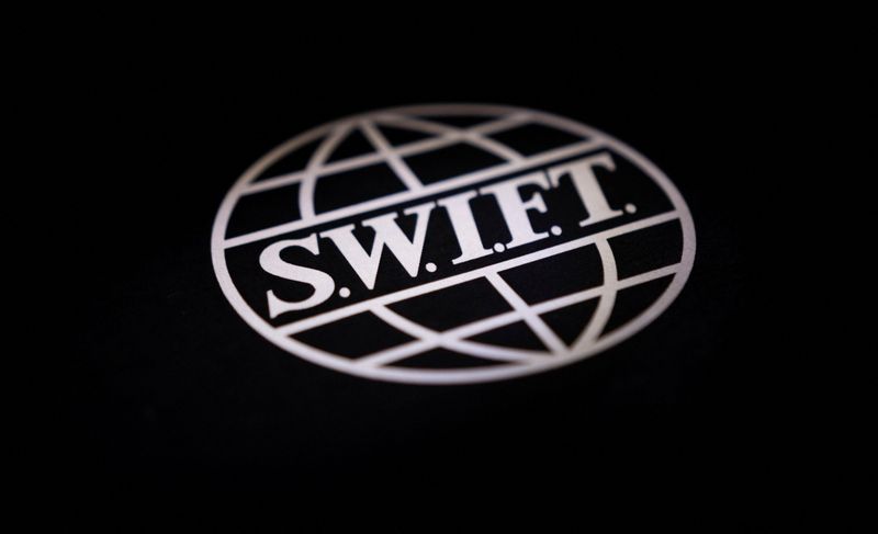 &copy; Reuters. FILE PHOTO: Swift logo is seen in this illustration taken, Bosnia and Herzegovina, February 25, 2022. REUTERS/Dado Ruvic/Illustration