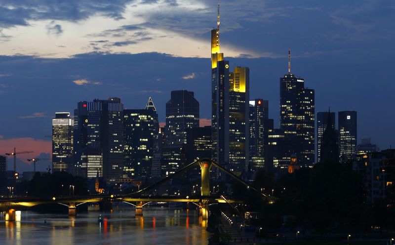 &copy; Reuters. File photo of the skyline of the banking district in Frankfurt, September 18, 2014. REUTERS/Kai Pfaffenbach