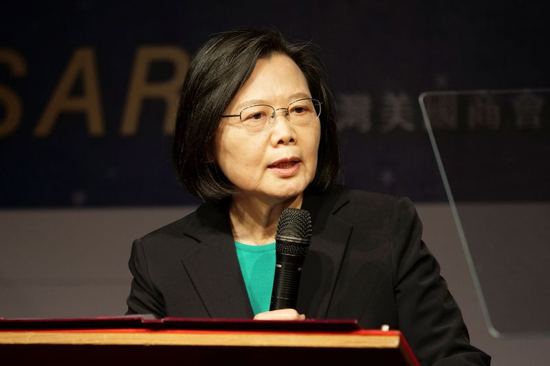 &copy; Reuters. رئيسة تايوان تساي إينج وين في صورة من أرشيف رويترز.