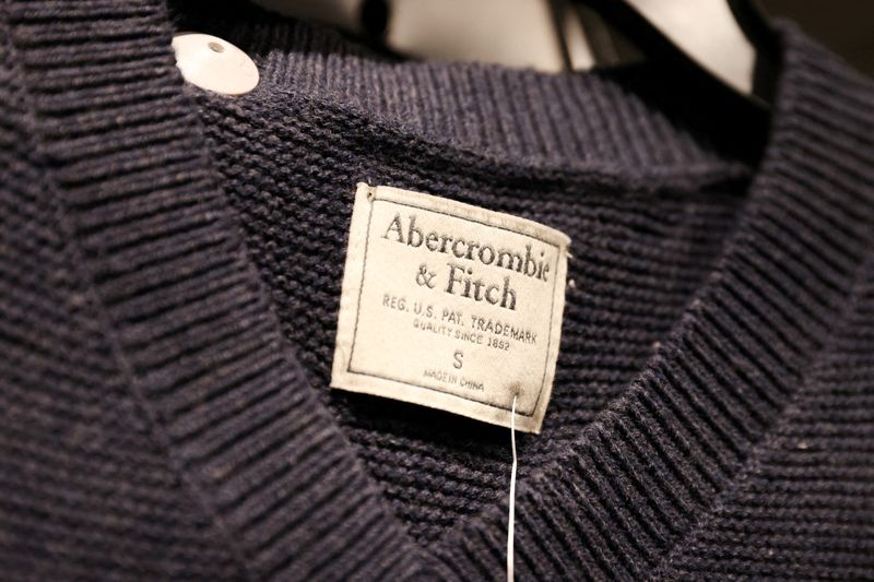 &copy; Reuters. FILE PHOTO: Abercrombie & Fitch products are seen at their store at the Woodbury Common Premium Outlets in Central Valley, New York, U.S., February 15, 2022. REUTERS/Andrew Kelly