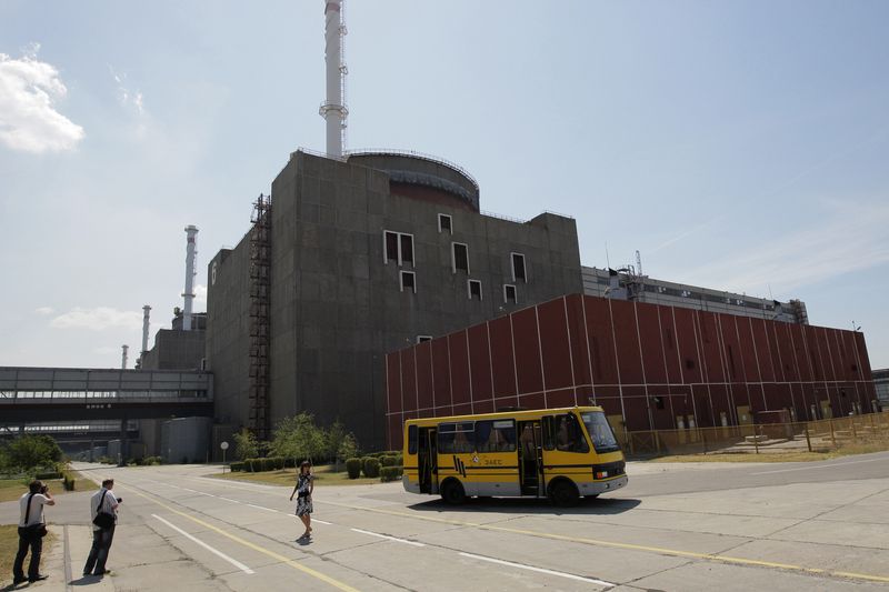 &copy; Reuters. Una foto della centrale nucleare di Zaporizhzhia, 12 giugno 2008 . REUTERS/Stringer (UKRAINE - Tags: ENERGY)
