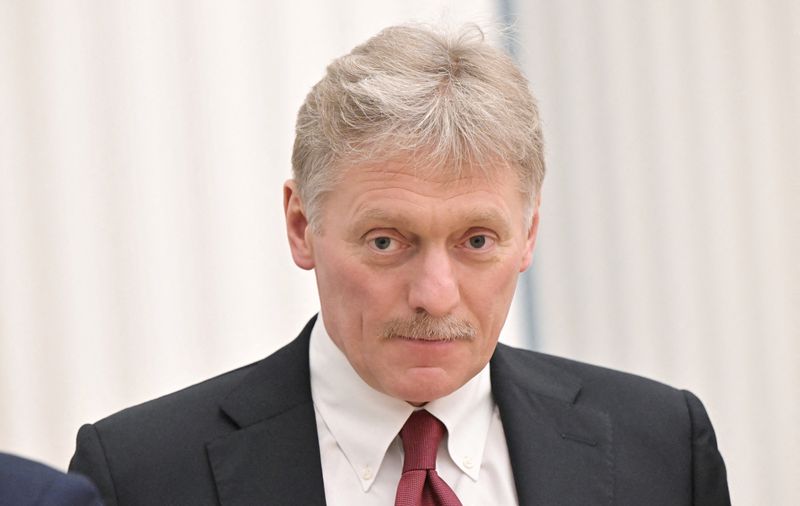 &copy; Reuters. Porta-voz do Kremlin Dmitry Peskov durante entrevista coletiva em Moscou
18/02/2022 Sputnik/Sergey Guneev/Kremlin via REUTERS