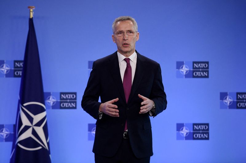 &copy; Reuters. Secretário-geral da Otan, Jens Stoltenberg, em Bruxelas
04/03/2022 Olivier Douliery/Pool via REUTERS