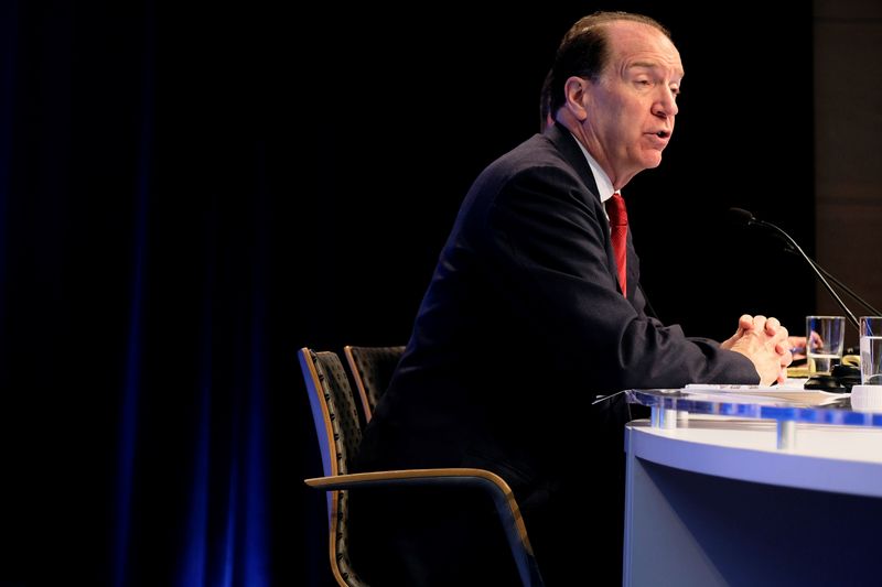 &copy; Reuters. FILE PHOTO: World Bank President David Malpass speaks during a news conference at the Spring Meetings of the World Bank Group and IMF in Washington, U.S., April 11, 2019. REUTERS/James Lawler Duggan