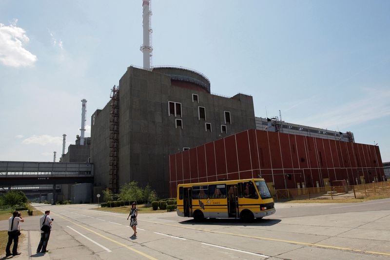 © Reuters. FILE PHOTO: A general view of the Zaporizhzhia nuclear power station in Ukraine in this June 12, 2008 file photo. REUTERS/Stringer