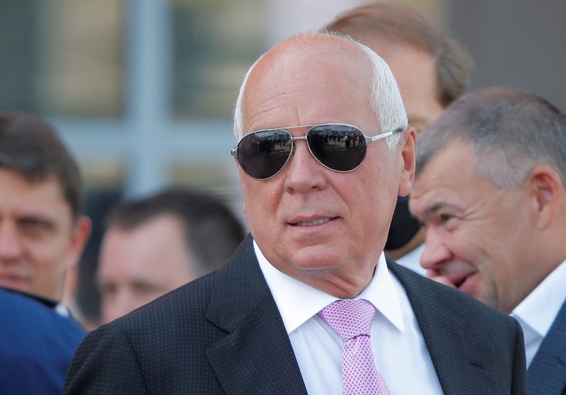 &copy; Reuters. FILE PHOTO: Head of Russia's Rostec state conglomerate Sergei Chemezov attends the opening ceremony of the International military-technical forum "Army-2020" at Patriot Congress and Exhibition Centre in Moscow Region, Russia August 23, 2020. REUTERS/Maxim