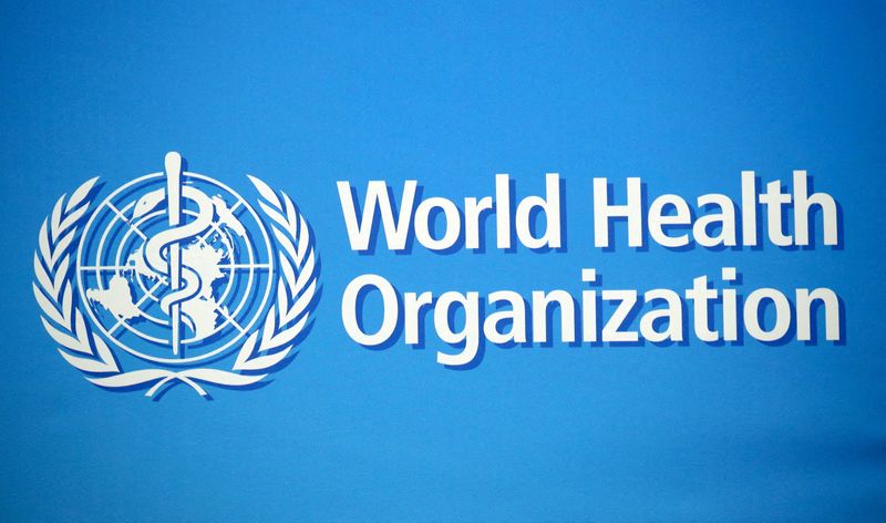 &copy; Reuters. شعار منظمة الصحة العالمية في مقرها في جنيف بسويسرا بصورة من أرشيف رويترز.