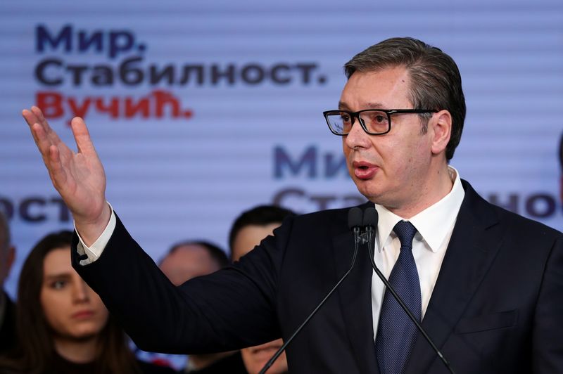 Serbia's Vucic says agreed 3-year gas supply contract with Putin