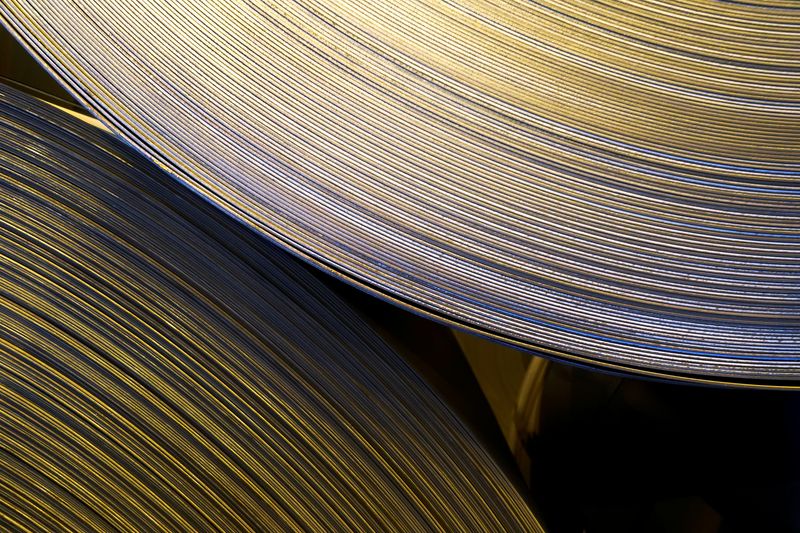 &copy; Reuters. Steel rolls are lined up at the ArcelorMittal steel plant in Sestao, Spain, November 12, 2018. REUTERS/Vincent West