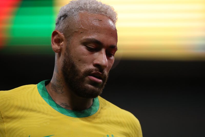 &copy; Reuters. Neymar durante jogo do Brasil nas eliminatórias da Copa em São Paulo
11/11/2021
REUTERS/Amanda Perobelli