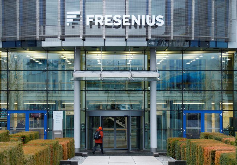 &copy; Reuters. FILE PHOTO: The Fresenius SE headquarters are pictured in Bad Homburg near Frankfurt, Germany February 22, 2017.  REUTERS/Ralph Orlowski