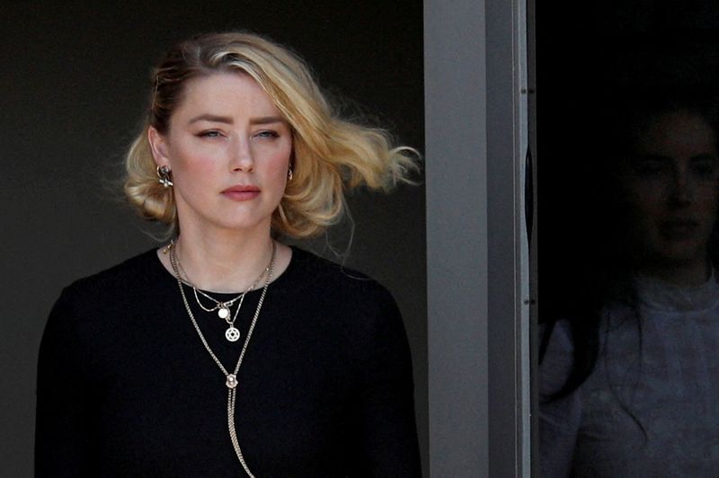 &copy; Reuters. FILE PHOTO: Amber Heard leaves Fairfax County Circuit Courthouse after the jury announced split verdicts  in the Depp v. Heard civil defamation trial at the Fairfax County Circuit Courthouse in Fairfax, Virginia, U.S., June 1, 2022. REUTERS/Tom Brenner/Fi