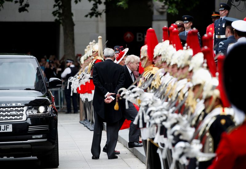 &copy; Reuters. British Prime Minister Boris Johnson arrives for the National Service of Thanksgiving held at St Paul's Cathedral during the Queen's Platinum Jubilee celebrations in London, Britain, June 3, 2022. REUTERS/Peter Nicholls