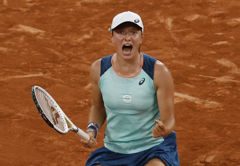 Tennis-Ruthless Swiatek crushes Gauff to clinch second French Open title