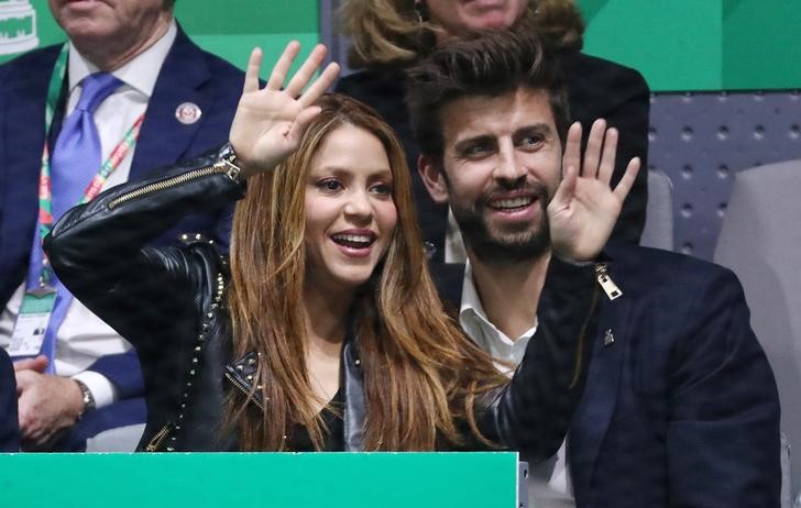 &copy; Reuters. A cantora colombiana Shakira e o jogador do Barcelona, Gerard Piqué.  24/11/2019   REUTERS/Sergio Perez