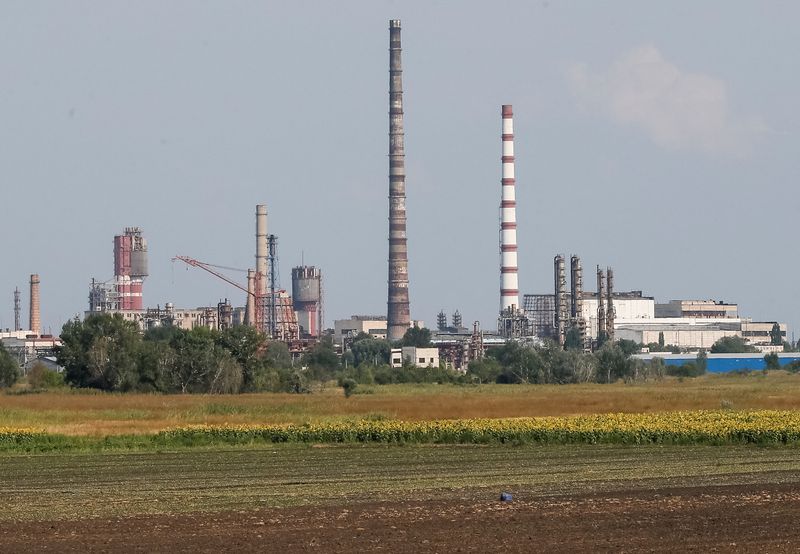 &copy; Reuters. منظر عام لمصنع آزوت للكيماويات في سيفيرودونتسك بصورة من أرشيف رويترز.