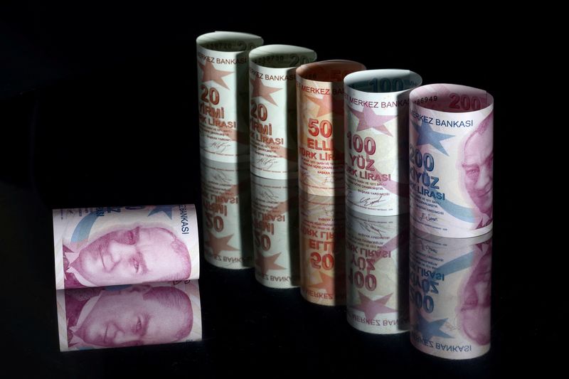 Turkey's lira, bonds extend decline on inflation, rate cut concerns