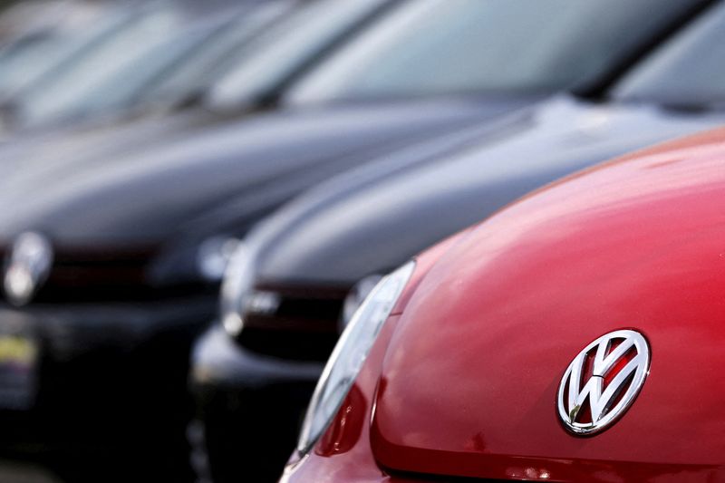 &copy; Reuters. FILE PHOTO: Volkswagen autos are seen at a VW dealership in the Queens borough of New York, September 21, 2015.  REUTERS/Shannon Stapleton