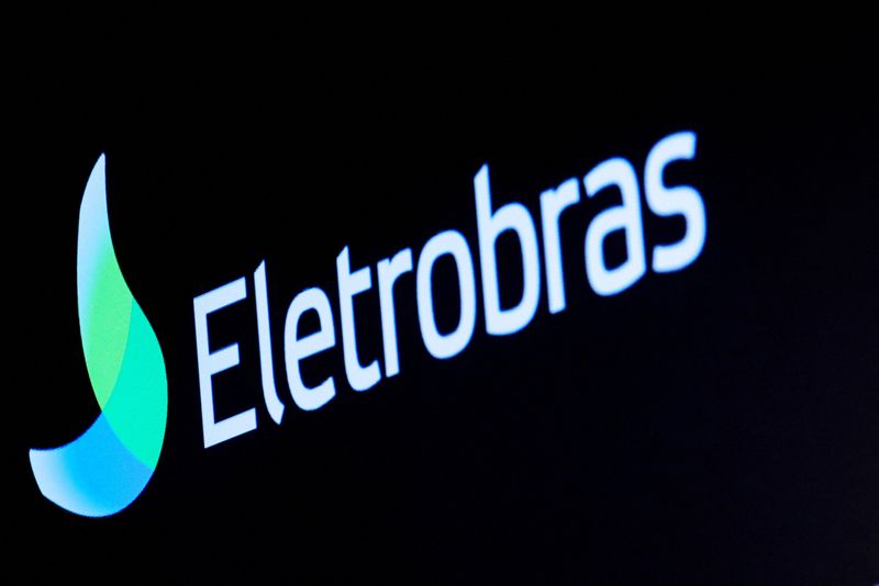 &copy; Reuters. FILE PHOTO: The logo for Eletrobras, a Brazilian electric utilities company, is displayed on a screen on the floor at the New York Stock Exchange (NYSE) in New York, U.S., April 9, 2019. REUTERS/Brendan McDermid