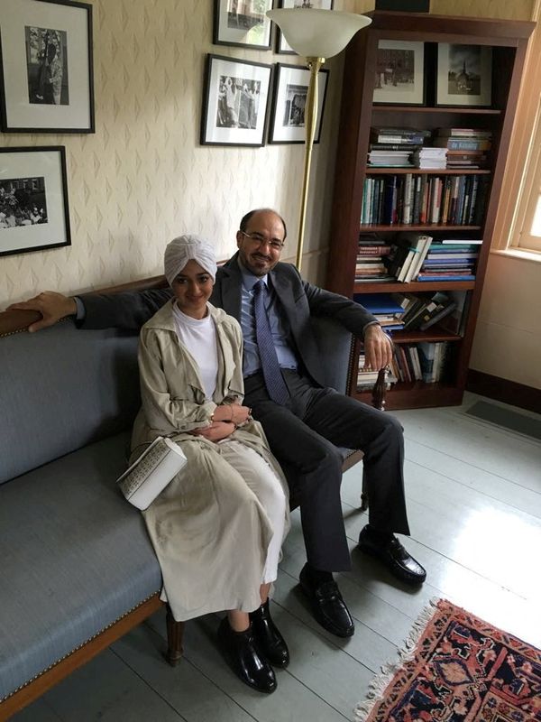 &copy; Reuters. سعد الجابري المسؤول السابق بالمخابرات السعودية مع ابنته سارة في الولايات المتحدة - صورة من أرشيف رويترز. 