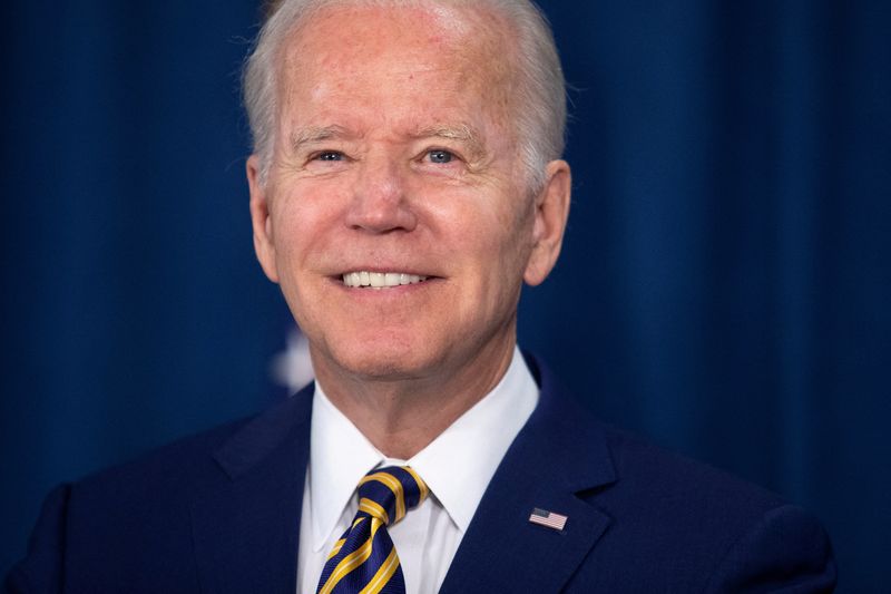 &copy; Reuters. Presidente dos EUA, Joe Biden, durante declarações em Rehoboth Beach, no Estado norte-americano de Delaware
03/06/2022 REUTERS/Tom Brenner