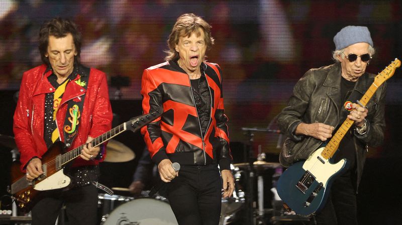 &copy; Reuters. FILE PHOTO: The Rolling Stones perform at Anfield Stadium as part of their "Stones Sixty Europe 2022 Tour", in Liverpool, Britain, June 9, 2022. REUTERS/Carl Recine