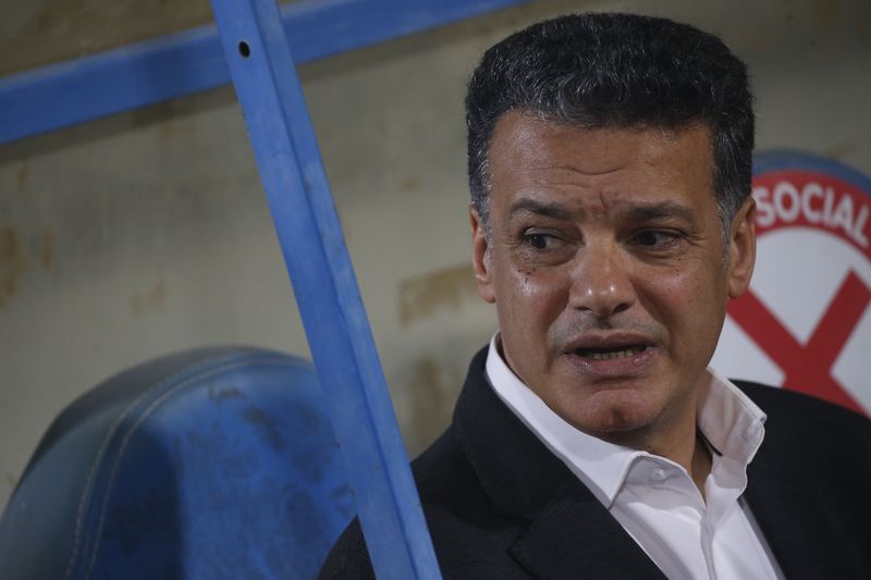 © Reuters. إيهاب جلال مدرب المنتخب المصري في 17 أبريل نيسان 2022. تصوير : عمرو دلش-رويترز
