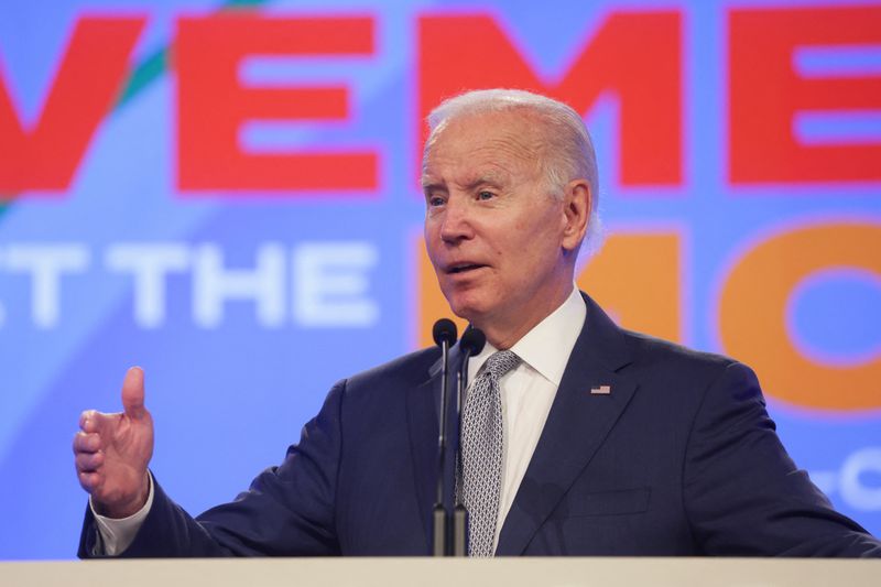 &copy; Reuters. Foto del miércoles del Presidente de EEUU Joe Biden hablando en Filadelfia 
Jun 14, 2022. REUTERS/Evelyn Hockstein