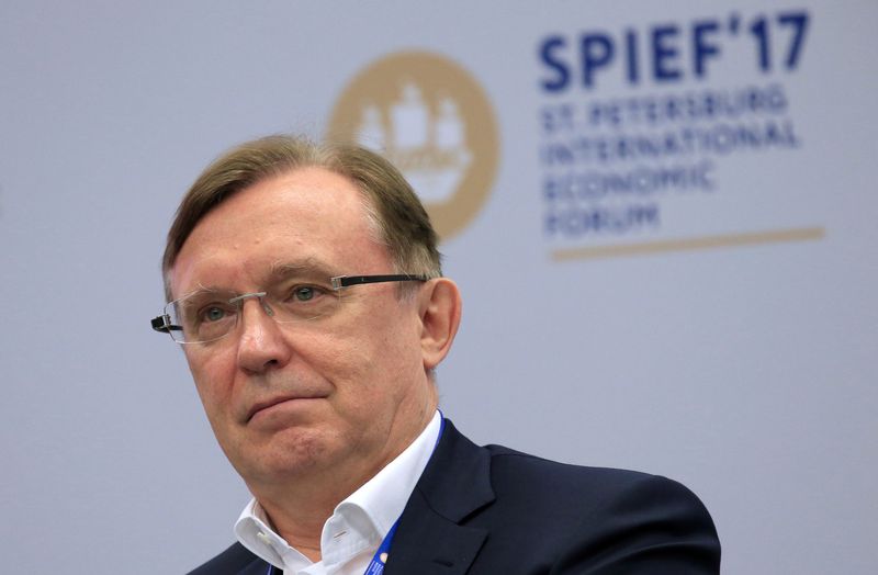 &copy; Reuters. Sergey Kogogin, CEO of Russian truckmaker Kamaz, attends a session of the St. Petersburg International Economic Forum (SPIEF), Russia, June 3, 2017. REUTERS/Valery Matytsin/TASS/Host Photo Agency/Pool