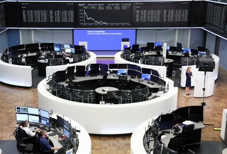 European shares steady at the end of brutal week By Reuters