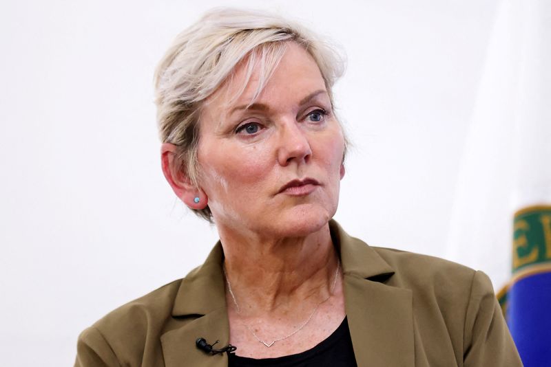 &copy; Reuters. FILE PHOTO: U.S. Secretary of Energy Jennifer Granholm looks on during a news conference at the Strategic Petroleum Reserve site at Bayou Choctaw, Louisiana, U.S. May 24, 2022. REUTERS/Jonathan Bachman/File Photo