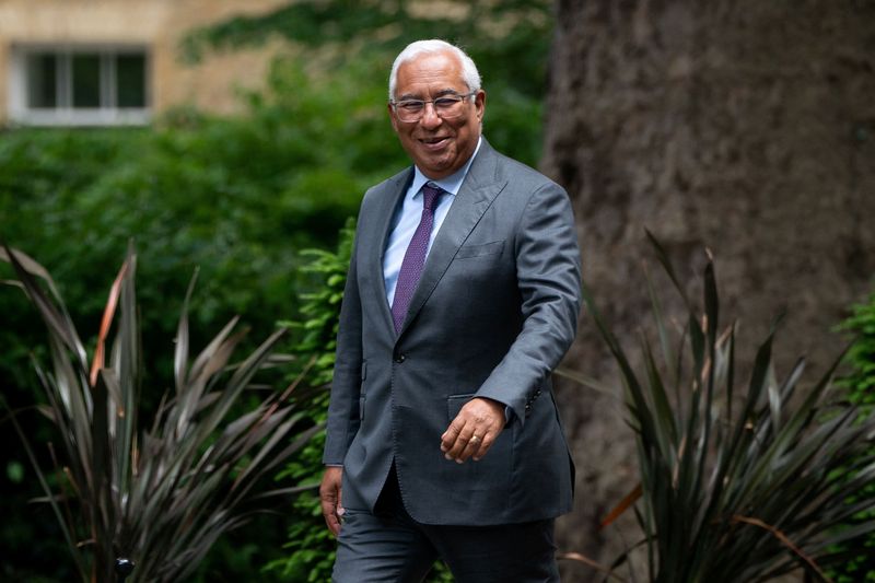 &copy; Reuters. FILE PHOTO: Portuguese Prime Minister Antonio Costa arrives at Downing Street ahead of his meeting with British Prime Minister Boris Johnson, in London, Britain, June 13, 2022. Aaron Chown/Pool via REUTERS/File Photo