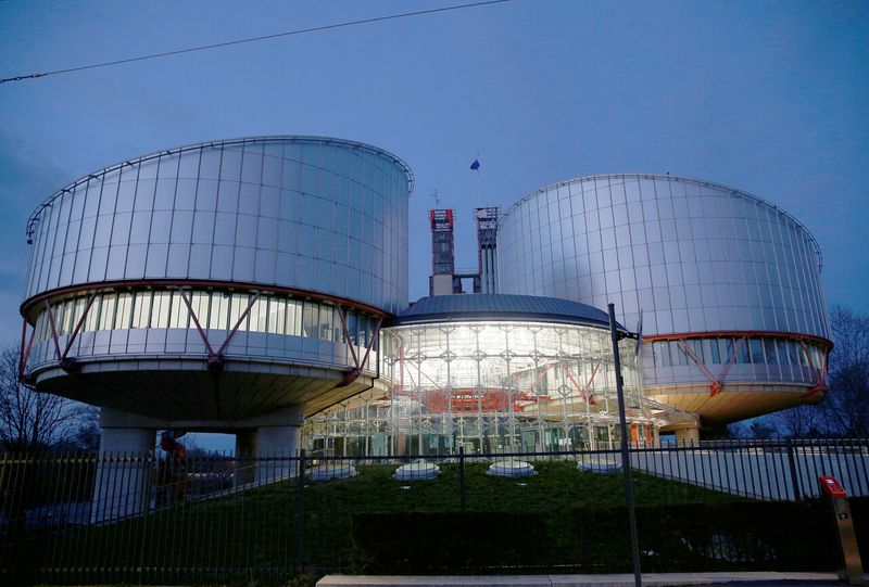 &copy; Reuters. مقر المحكمة الأوروبية لحقوق الإنسان في ستراسبورج بفرنسا في صورة من أرشيف رويترز.