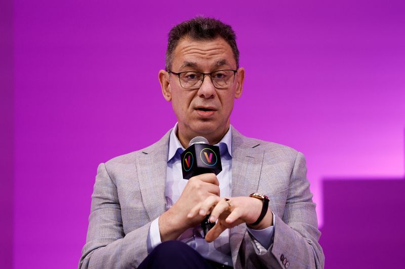 © Reuters. FILE PHOTO: CEO of Pfizer Albert Bourla attends the Viva Technology conference dedicated to innovation and startups, at the Porte de Versailles exhibition center in Paris, France June 17, 2022. REUTERS/Benoit Tessier