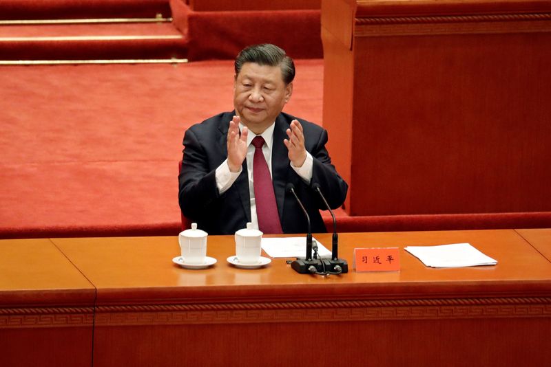 &copy; Reuters. Il presidente cinese Xi Jinping durante una riunione a Pechino. 8 aprile 2022 REUTERS/Florence Lo