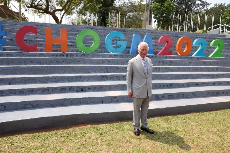 &copy; Reuters. FILE PHOTO: Britain's Prince Charles, the Prince of Wales attends a Commonwealth Business Forum Exhibition at the Kigali Cultural Village during Commonwealth Heads of Government Meeting (CHOGM) in Kigali, Rwanda June 23, 2022. Ian Vogler/Pool via REUTERS